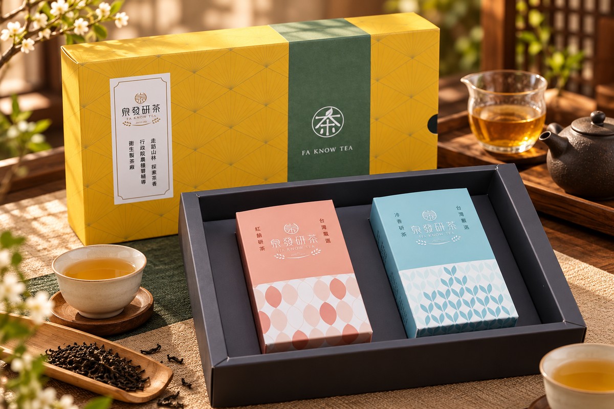 泉發研茶 研茶禮盒 蜜香紅烏龍 龍鳳峽 四兩裝雙入
