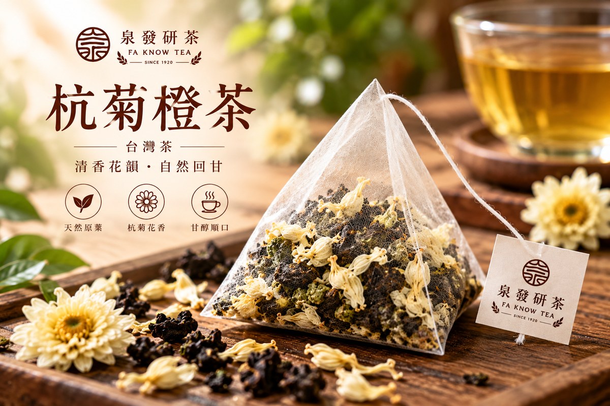 泉發研茶 杭菊橙茶 立體茶包