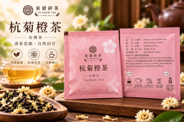 杭菊橙茶 茶包包裝